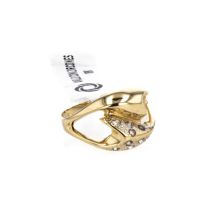 ANILLO CON ZIRCONES 18K