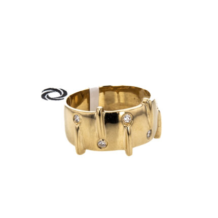 ANILLO CON ZIRCONES 18K