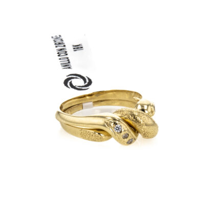 ANILLO CON ZIRCONES 18K