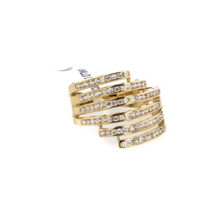 ANILLO CON ZIRCONES 18K