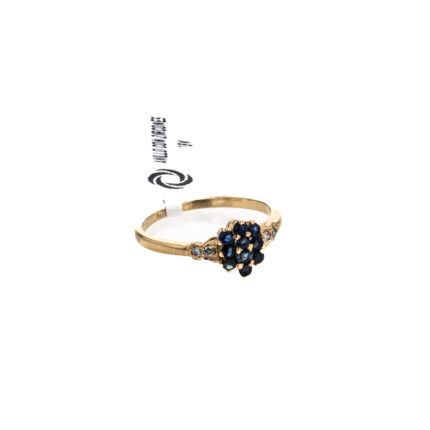 ANILLO CON ZIRCONES 18K