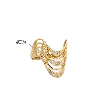 ANILLO CON ZIRCONES 18K