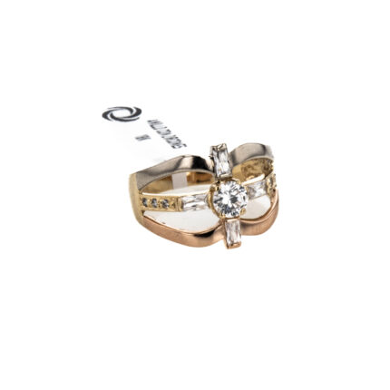 ANILLO CON ZIRCONES 18K