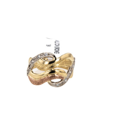 ANILLO CON ZIRCONES 18K