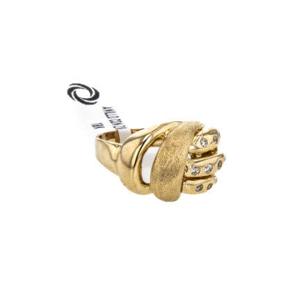 ANILLO CON ZIRCONES 18K