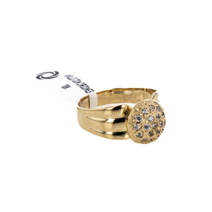 ANILLO CON ZIRCONES 18K