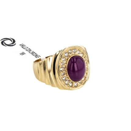 ANILLO CON ZIRCONES 18K
