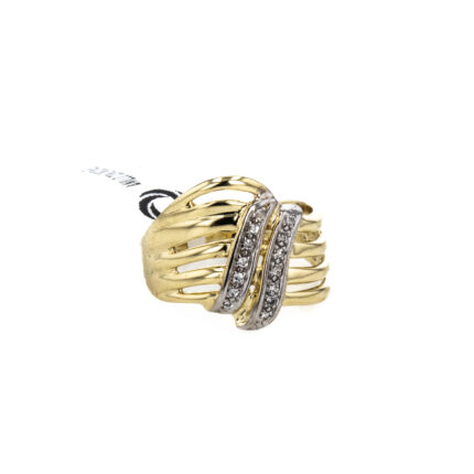 ANILLO CON ZIRCONES 18K