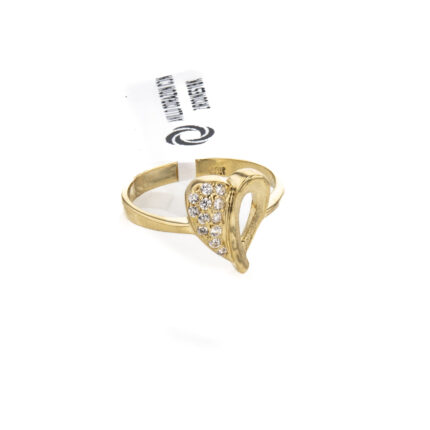 ANILLO CORAZON CON ZIRCONES 18K