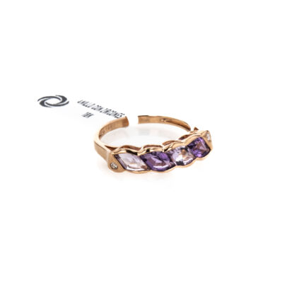 ANILLO CON ZIRCONES 18K