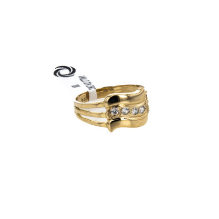 ANILLO CON ZIRCONES 18K