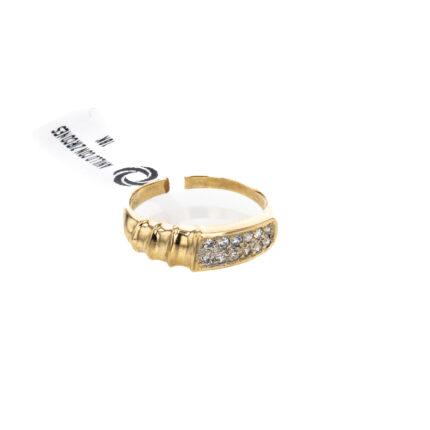 ANILLO CON ZIRCONES 18K