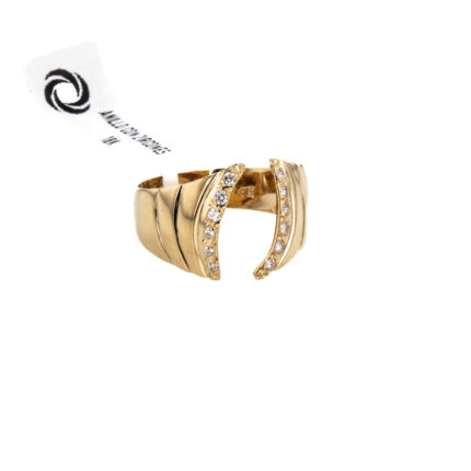 ANILLO CON ZIRCONES 18K