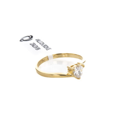 ANILLO CON ZIRCON DE CORAZON 18K