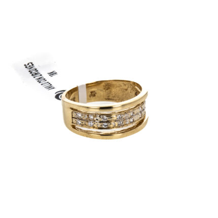 ANILLO CON ZIRCONES 18K