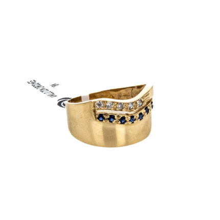 ANILLO CON ZIRCONES 18K