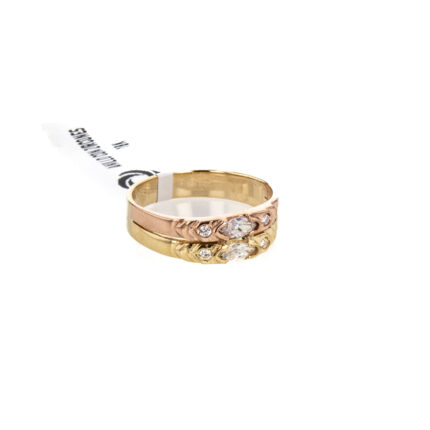 ANILLO CON ZIRCONES 18K
