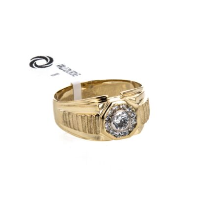 ANILLO CON ZIRCONES 18K