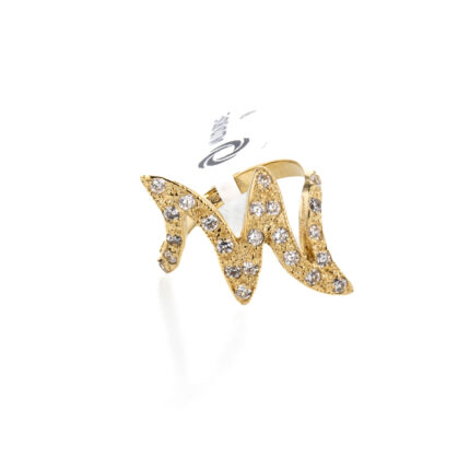 ANILLO CON ZIRCONES 18K