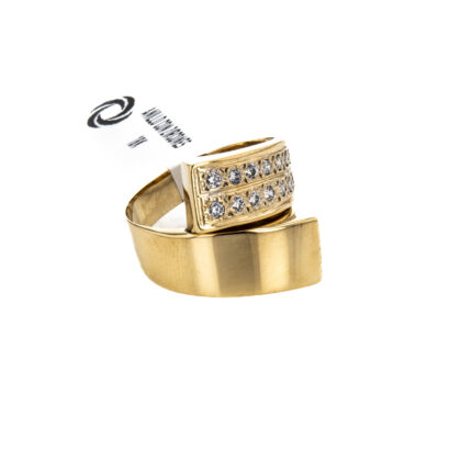 ANILLO CON ZIRCONES 18K