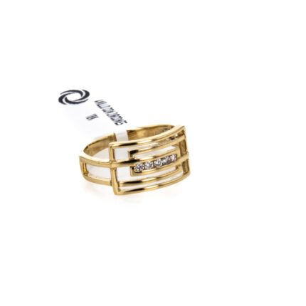 ANILLO CON ZIRCONES 18K