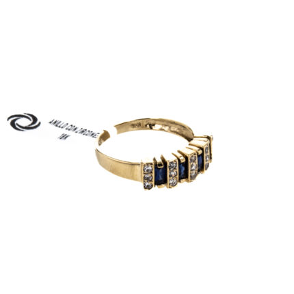ANILLO CON ZIRCONES 18K