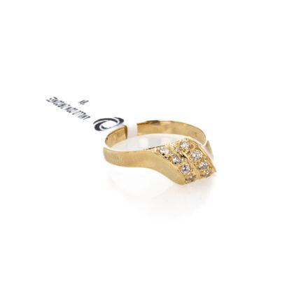 ANILLO CON ZIRCONES 18K