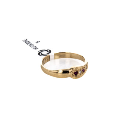 ANILLO CON ZIRCONES 18K