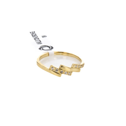 ANILLO CON ZIRCONES 18K