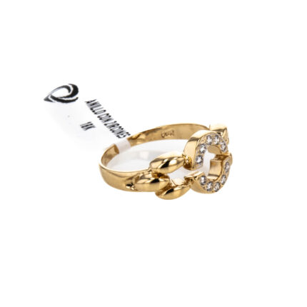 ANILLO CON ZIRCONES 18K