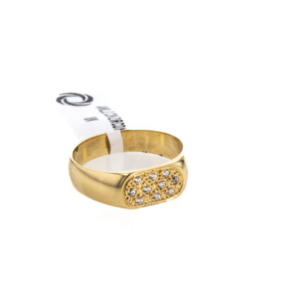 ANILLO CON ZIRCONES 18K