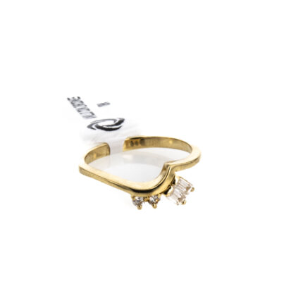ANILLO CON ZIRCONES 18K