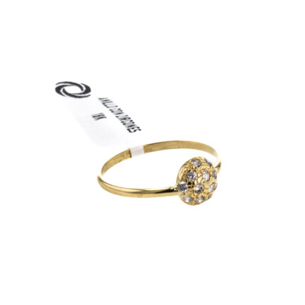 ANILLO CON ZIRCONES 18K