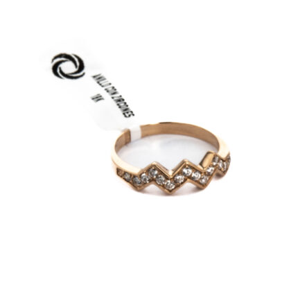 ANILLO CON ZIRCONES 18K