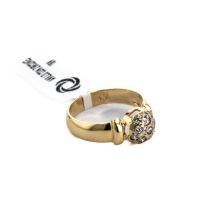 ANILLO CON ZIRCONES 18K