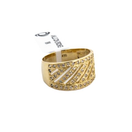 ANILLO CON ZIRCONES 18K