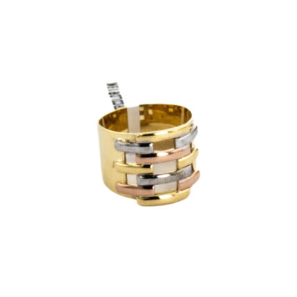 ANILLO TRICOLOR 18K