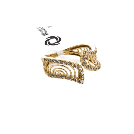 ANILLO CON ZIRCONES 18K