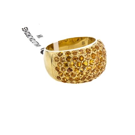 ANILLO CON ZIRCONES 18K