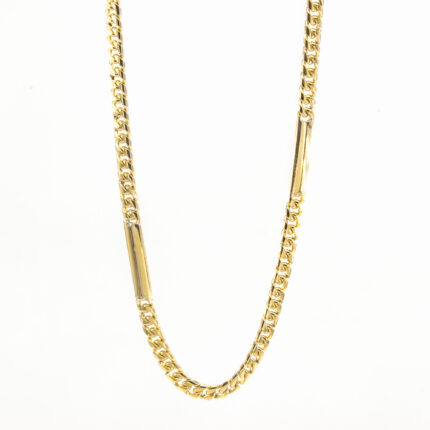 CADENA CUBANA ALTERNADA 18K