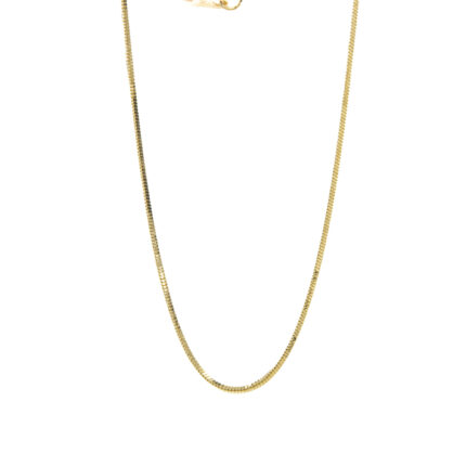CADENA TEJIDO CUADRADO 18K