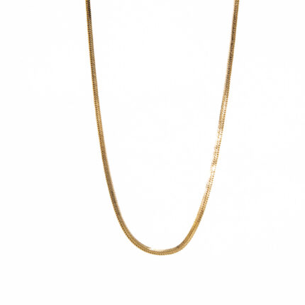 CADENA TEJIDO CAJA 18K