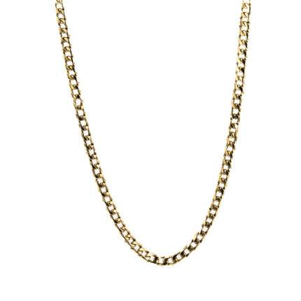 CADENA TEJIDO CUBANA 18K