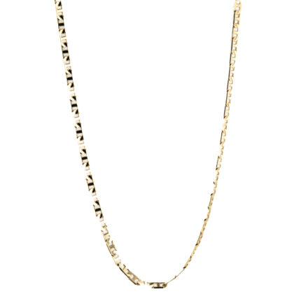 CADENA TEJIDO ANCLA 18K