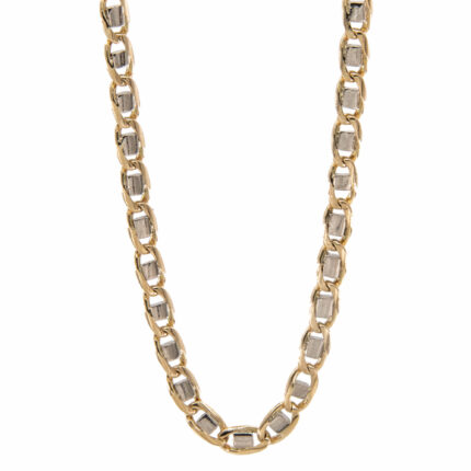 CADENA TEJIDO ANCLA 18K