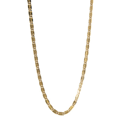 CADENA TEJIDO ANCLA 18K