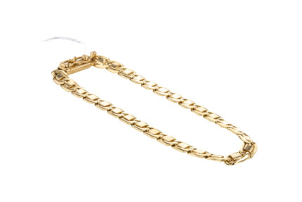 PULSERA TEJIDO ANCLA 18K