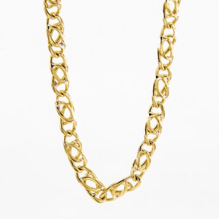 CADENA OJO DE PAJARO 18K
