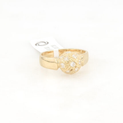ANILLO BOLA DE FUEGO 18K