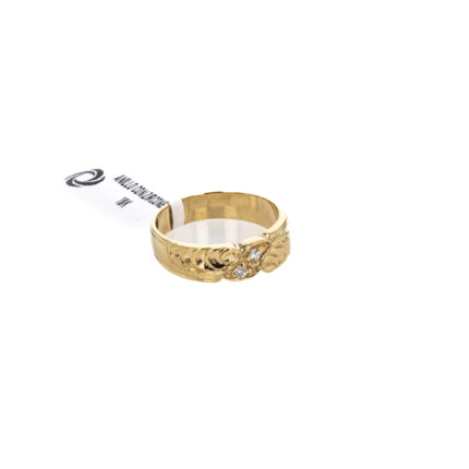 ANILLO CON ZIRCONES 18K